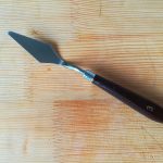 Umelecká špachtľa špicatá široká