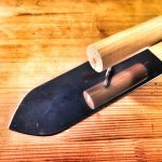 Japonské hladítko špicaté nerez, tvrdé 210 x 1,5mm